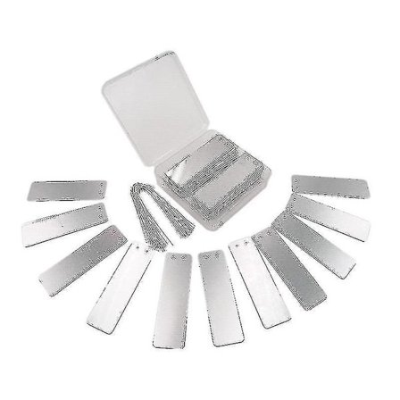 100 stk aluminiums plantetiketter til mærkning af træer, planter, blomster Træetiketter Haveetiketter Metaletiketter