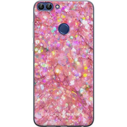 Kompatibel Mobilcover til Huawei Huawei P smart Cactus and Friends – PinkGlitter