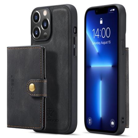 Smidigt Skal med Kortfack - iPhone 13 Pro Svart