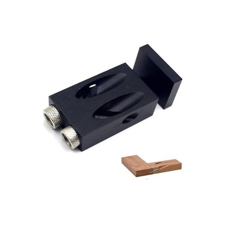 1 kpl Puupuu-taskukohdan jig-sarja, iskuasento, kulman porausohjain, työkalu