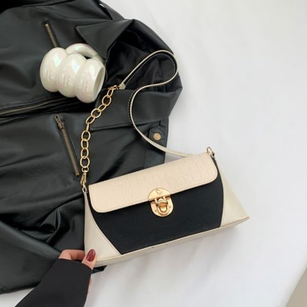 Axelväska Messenger Bag VIT