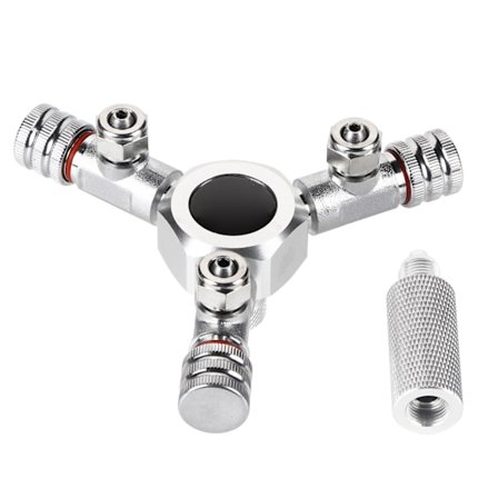 Akvarium CO2 Splitter Ventil Multi Veis Akvarium Regulator 3 Veis