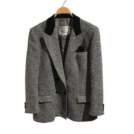 Burberry Vintage Pre-owned Uld overtj Grå, Dame Vintage Jakker