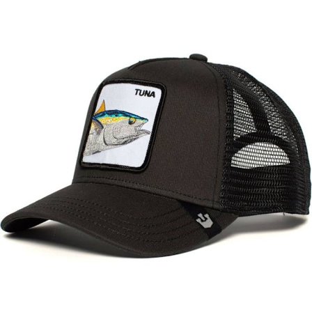 Mesh-caps med brodert dyredesign, Snapback-caps fisk 1