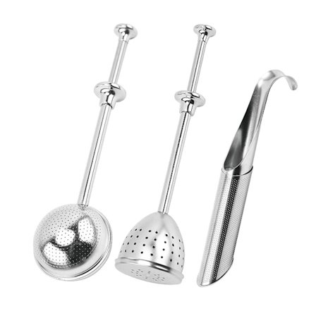 3-delt sæt af runde kugle teleskopiske semi-fulde dræn te filter 304 rustfrit stål rørformet te filter te kugle