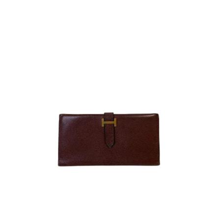 Hermès Vintage, Pre-owned Leatherwallets Bruin, unisex, Maat:ONE Size,leer