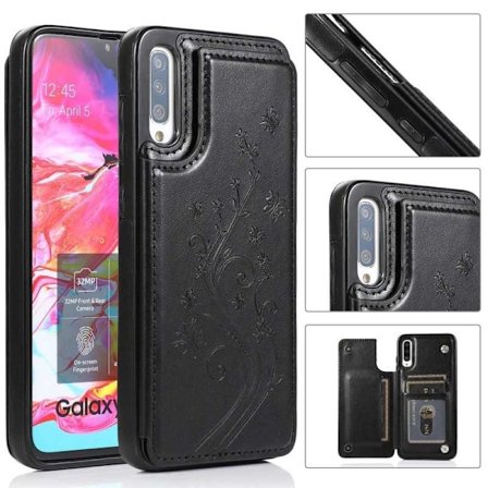 Samsung A70 Shockproof Cover Card Holder 3-POCKET Flippr V2
