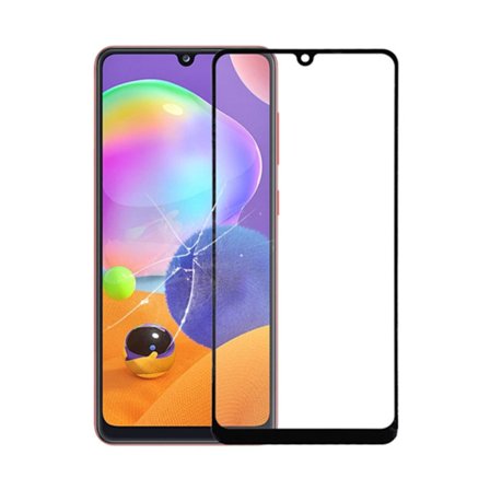 Skärmskydd Samsung A31/32 4G - 3D Härdat Glas Svart