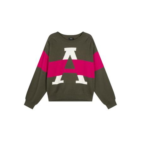 Alix The Label Round-neck Knitwear , Groen , Dames , Maat: L Truis