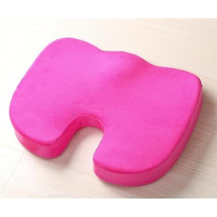 Memory Foam sittepute for kontorstol, sklisikker ortopedisk komfortabel sittepute Rose Red
