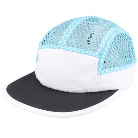 Kumo - Vit 5panel Keps - Mesh Net Teal/White/Black 5-panel @ Hatstore