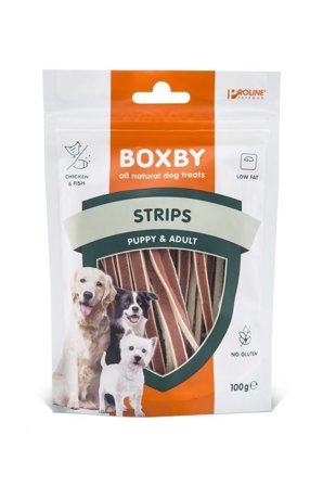 Boxby Fisk og Kylling Strips - 100g- DATOVARE