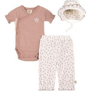 Buddy & Hope Blossom/Mauve Pointelle GOTS Baby Set 50/56 cm - Clothing sets - 50/56 cm - Purple