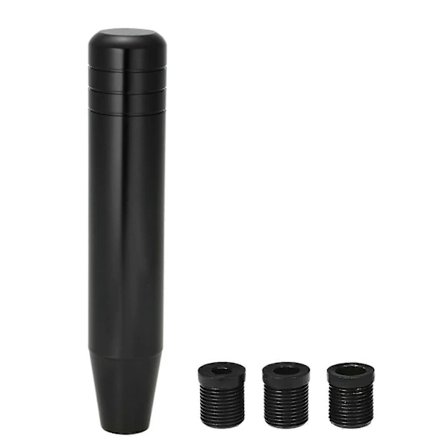 Svart 18cm Universal Aluminium Girspakknott for Bil Lastebil Racing med 3 Adaptere