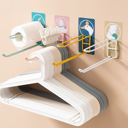 4 st tecknade klädhängare förvaringsskåp utan att borra väggmonterad hylla