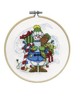 Broderikit Flexibillede Snemand - Design Works Crafts