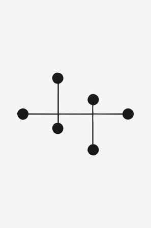 Hanah Home - Metallinen seinäkoukku - Emilia - Musta - Piensäilytys - - Homeroom