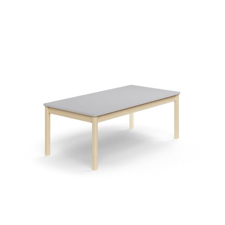 Pöytä DECIBEL, 1600x800x590 mm, ääntä vaimentava korkeapainelaminaatti, koivu/harmaa