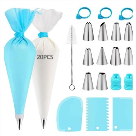 40 stk. Blå Sprøjteposer, Konditor Tyller, Konditor Sæt, Konditor Tilbehør, Konditor Redskaber
