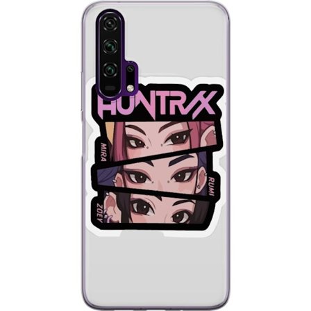 Yhteensopiva Puhelinkuori Honor 20 Pro K-pop-inspiroitunut futuristinen tyttöryhmä neonvaloissa ja kosminen sci-fi-kohtaus