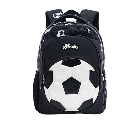Fodboldrygsæk til børn i 1.-3. klasse, vandtæt letvægts skoletaske med stor kapacitet til drenge