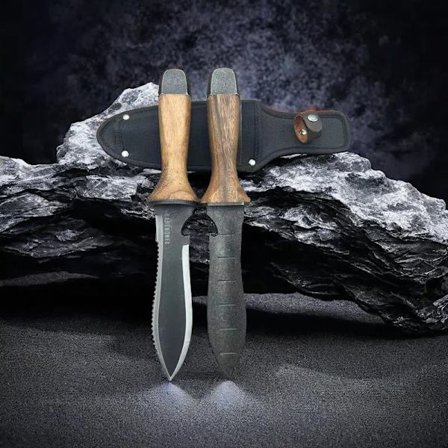 Puutarhaveitsi tupella, 7 tuuman ruostumattomasta teräksestä valmistettu terä