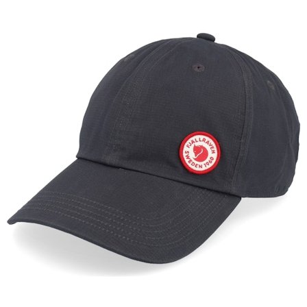 Fjällräven - Grey - unconstructed - Cap - Logo Cap Dark Grey Dad Cap - Hatstore