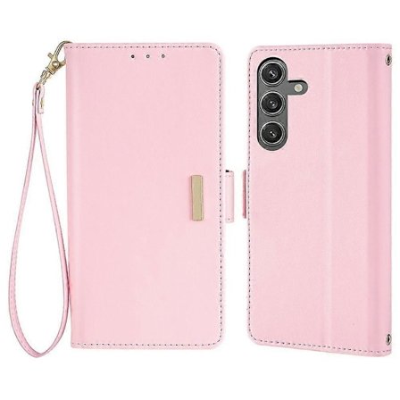 Læder Wallet Case med RFID-blokering og stativfunktion samt håndrem til Samsung Galaxy S25