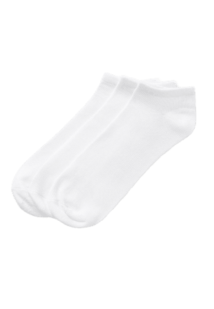 Å MAN Ankelsockor i bambu, 3-pack Strumpor Vit 41-45