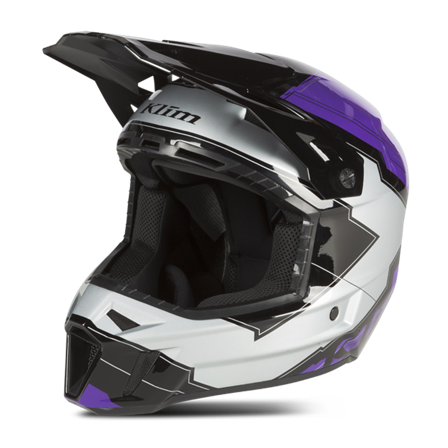Klim F3 Verge Snöskoterhjälm Heliotrope/Metallisk Silver XL