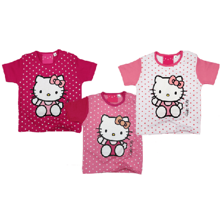 Hello Kitty Kortärmad Baby T-shirt Röd 86