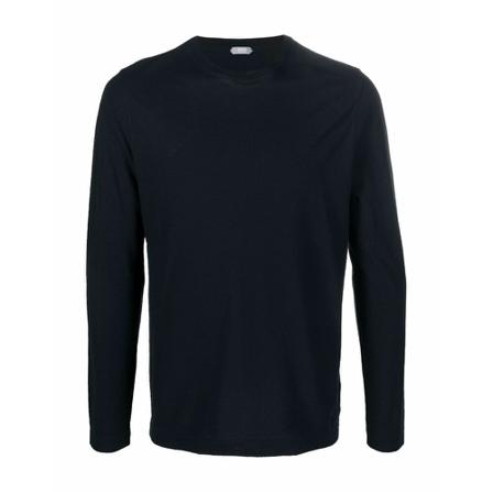 Zanone - Långärmade T-shirts - Svart - Herr - Storlek: 4xl, Herr, Storlek: 4XL