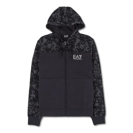 Emporio Armani EA7 Camo Hoodie Blå, Herre