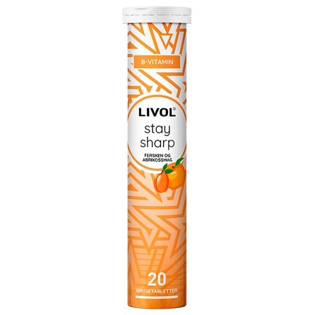 Livol Stay Sharp - B-vitamin 20 brusetabletter, Helse & Madvarer, Vitaminer, B-vitamin
