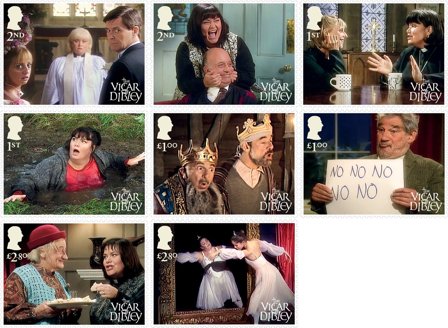 England - Komedieserien The Vicar of Dibley - Postfrisk sæt 8v
