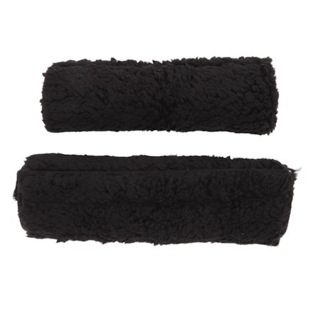 2 stk. Sklisikre armlenputer i berberfleece for rullestol, kontor- og gamingstoler