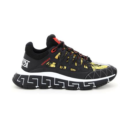 Versace sneakers , Zwart , Heren , Maat: 42 1/2 EU