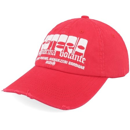 Pica Pica - Red unconstructed Czapka Z Daszkiem - Osteria Red Dad Cap @ Hatstore