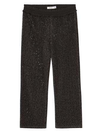 Nkfrunic Sequin Wide Pant Black Name It