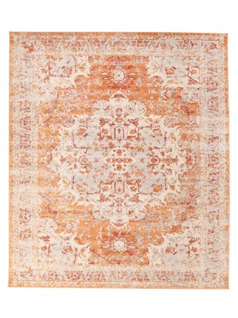Vintage Medallion Large Nadia Rug - Orange 250X300 Classic Style