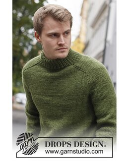 Strikkeopskrift Turtleneck - Drops Design