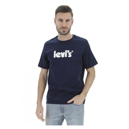 Levi's, T-shirt Relaxed Fit Blauw, Heren, Maat:2XL