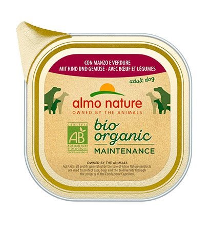 Almo Nature Bio Organic Maintenance Manzo Verdure Cibo Umido Cani