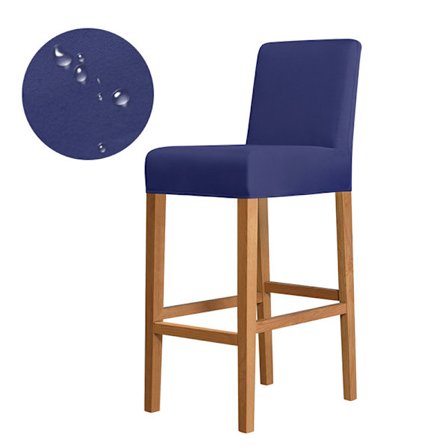 Barstoltrekk, avtagbart, elastisk, vaskbart stoltrekk for kort svingbar spisestuestol, bakstol, barstol (Tibet, 2 stk.)