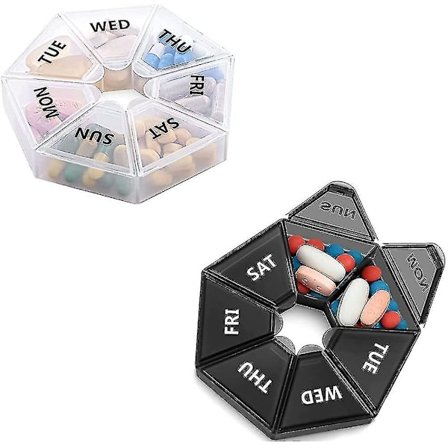 Pillerasia 7 päivää, Lääkepurkki 7 päivää, Pillerasia 7 päivää Helppo Avata -yuhao