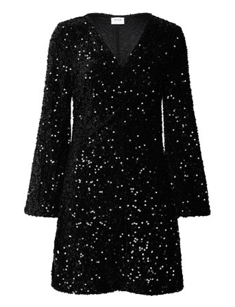 Vila | Vibarina Wide Sleeve Glitter Dress | S