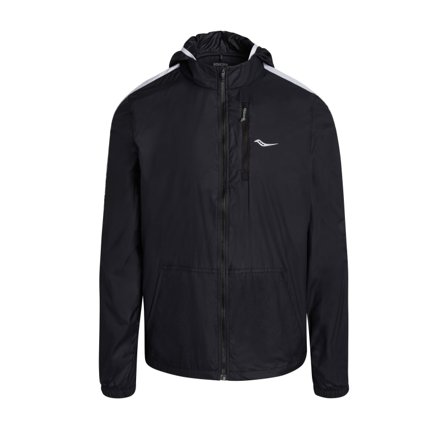 Saucony Men's Packaway Jacket Men unlined workout jackets Black L