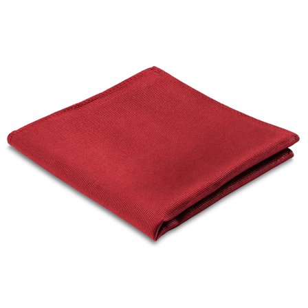 Burgundy Silk-Twill Pocket Square for Men