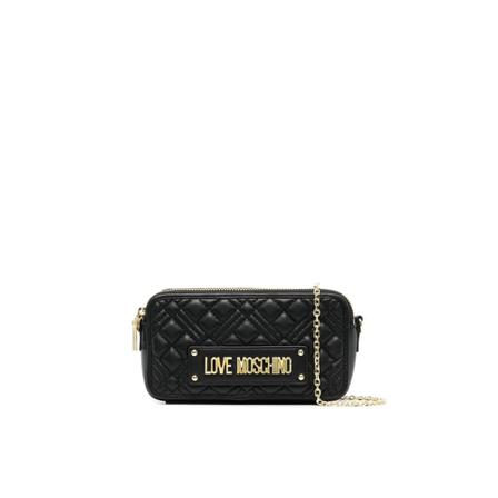 Love Moschino, Quilted Small Crossbody Zwart, Dames, Maat:ONE Size
