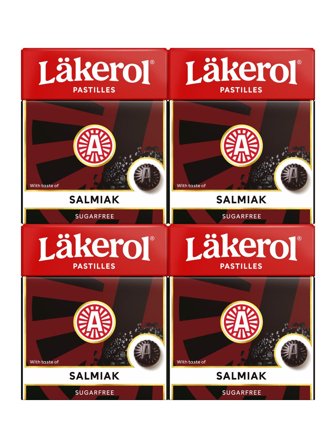 Läkerol Salmiak 4-pack 0.1kg